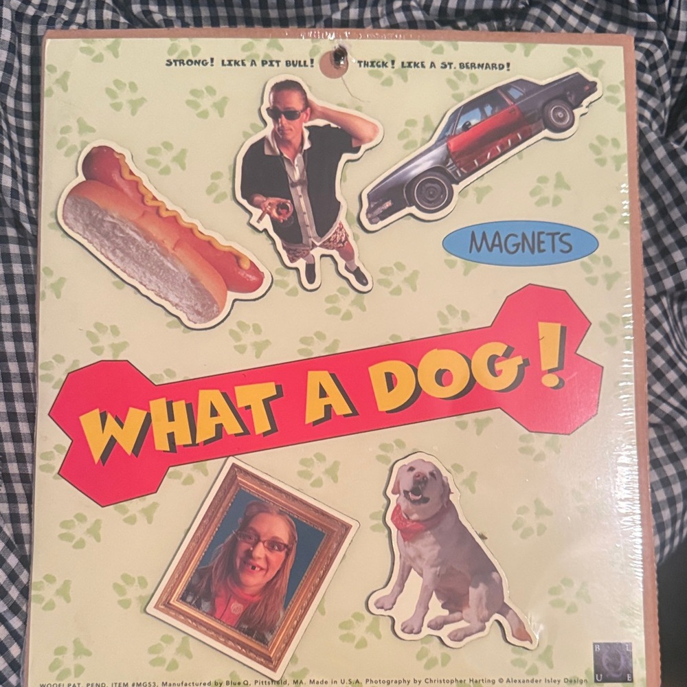 NWT Vintage 1990s What a Dog! Magnet Set